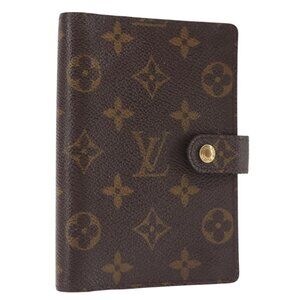 LOUIS VUITTON Monogram Agenda PM Day Planner Cover R20005 LV Auth 146032